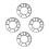 4Pcs Car Wheel Spacer Widen Refit Hub Gasket 3