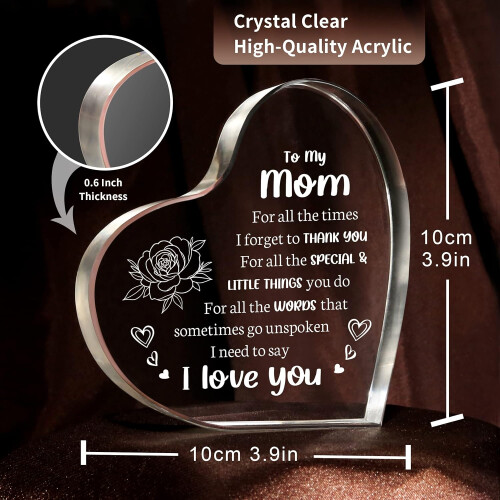 Acrylic Keepsake for Mothers Day 3.9x3.9 Inch 2
