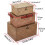 3 Set Natural Seagrass Handwoven Wicker Storage Baskets Household Organizer Large Rectangular 4