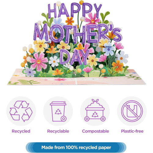 Pop Up Card for Mother's Day Gift 8' x 6' 2