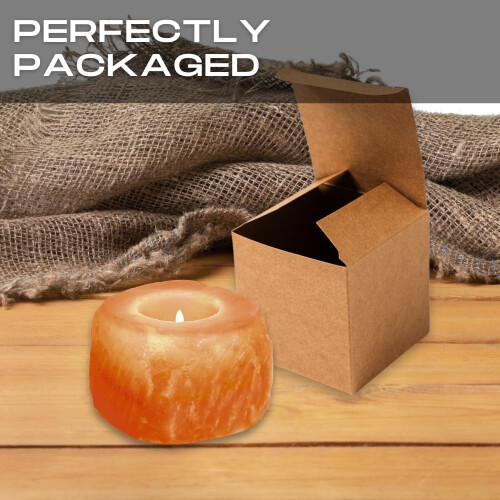 4 Pack Himalayan Tea Light Candle Holder Hand Crafted Original 2.2lbs Each 1