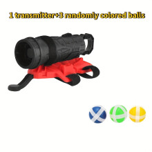(Launcher 3 balls) Children's Dart Launching Toys, With Targets Of Different Sizes To Choose From, Indoor And Outdoor Sports Fun Party Game Toys In Summer,