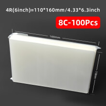 (100 sheets-4R 11.0*16.0cm 80mic) 100pcs of Transparent Plastic Laminating Film, 4 Sizes Available: A4/3R/4R/5R for Cards, Business Cards, Office Documents
