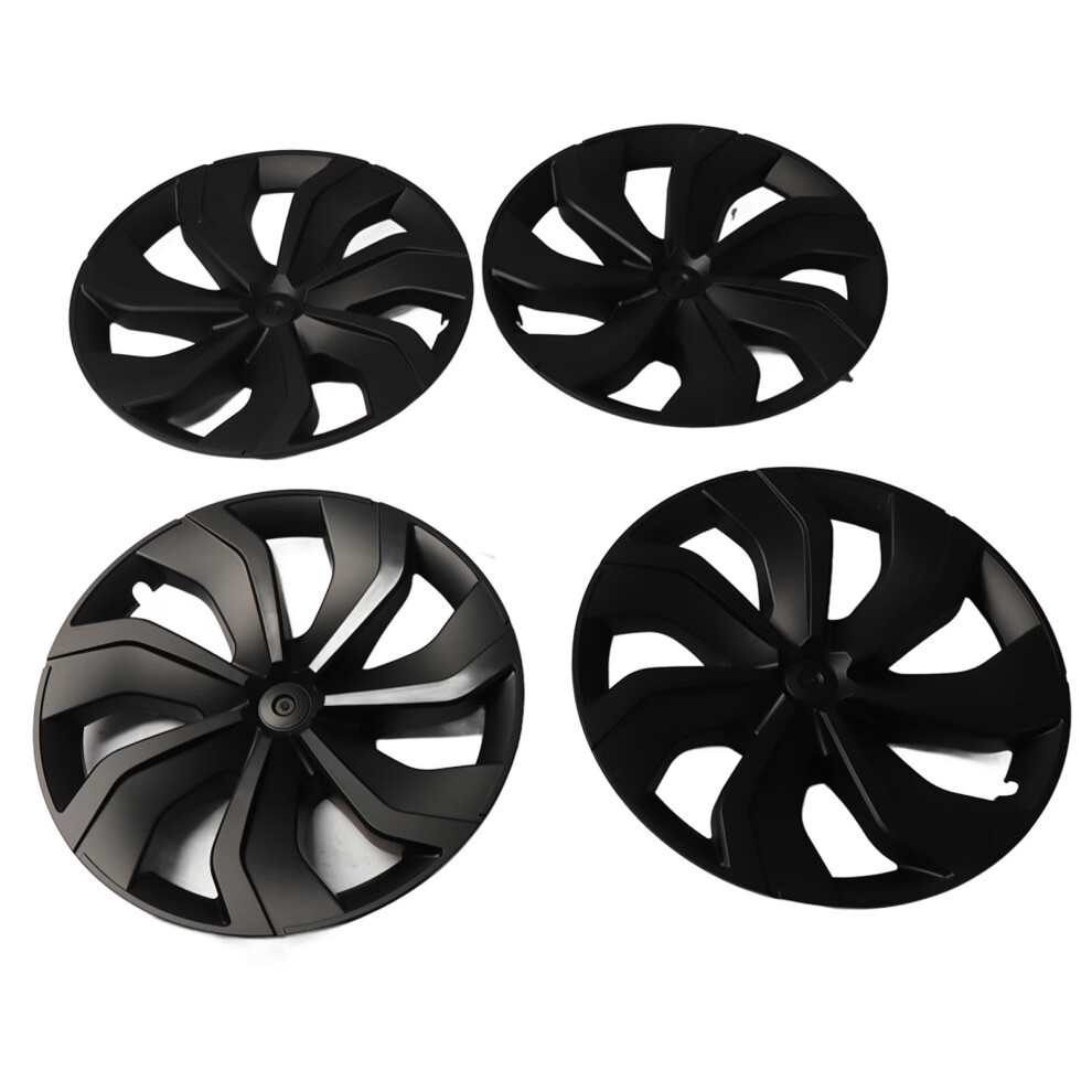 4 Pcs Wheel Hub Cap Matte Black Symmetrical Style-image-OPC-PHZPQ2Z-NEW