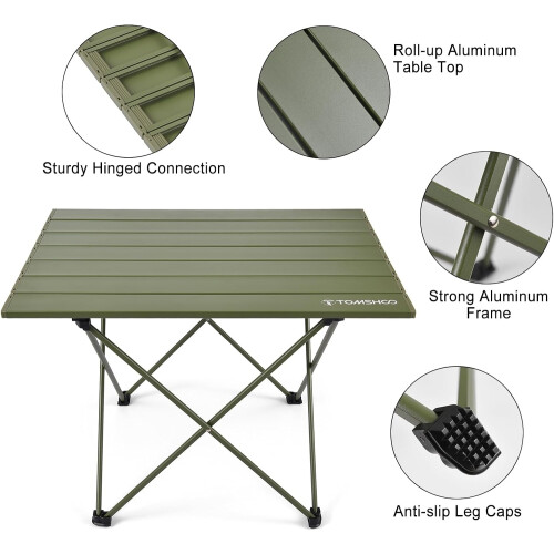 Folding Aluminum Foldable Camping Table for Outdoor Hiking Large Size 2