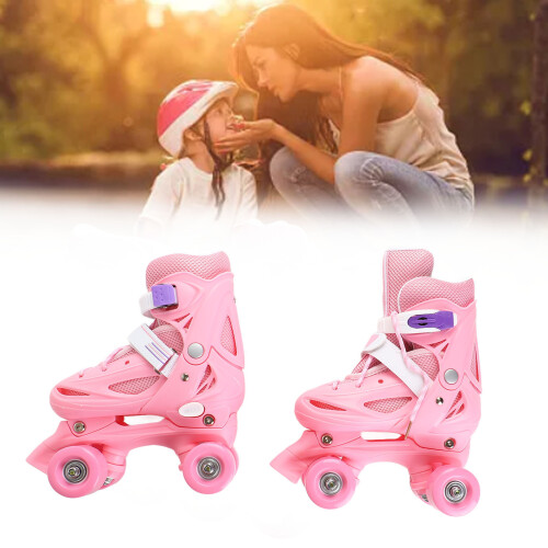 2 in 1 Roller Skates Pink Roller Skates for Kids 1