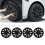 4pcs 18in Wheel Hub Cover Symmetrical Fully Wrap 7