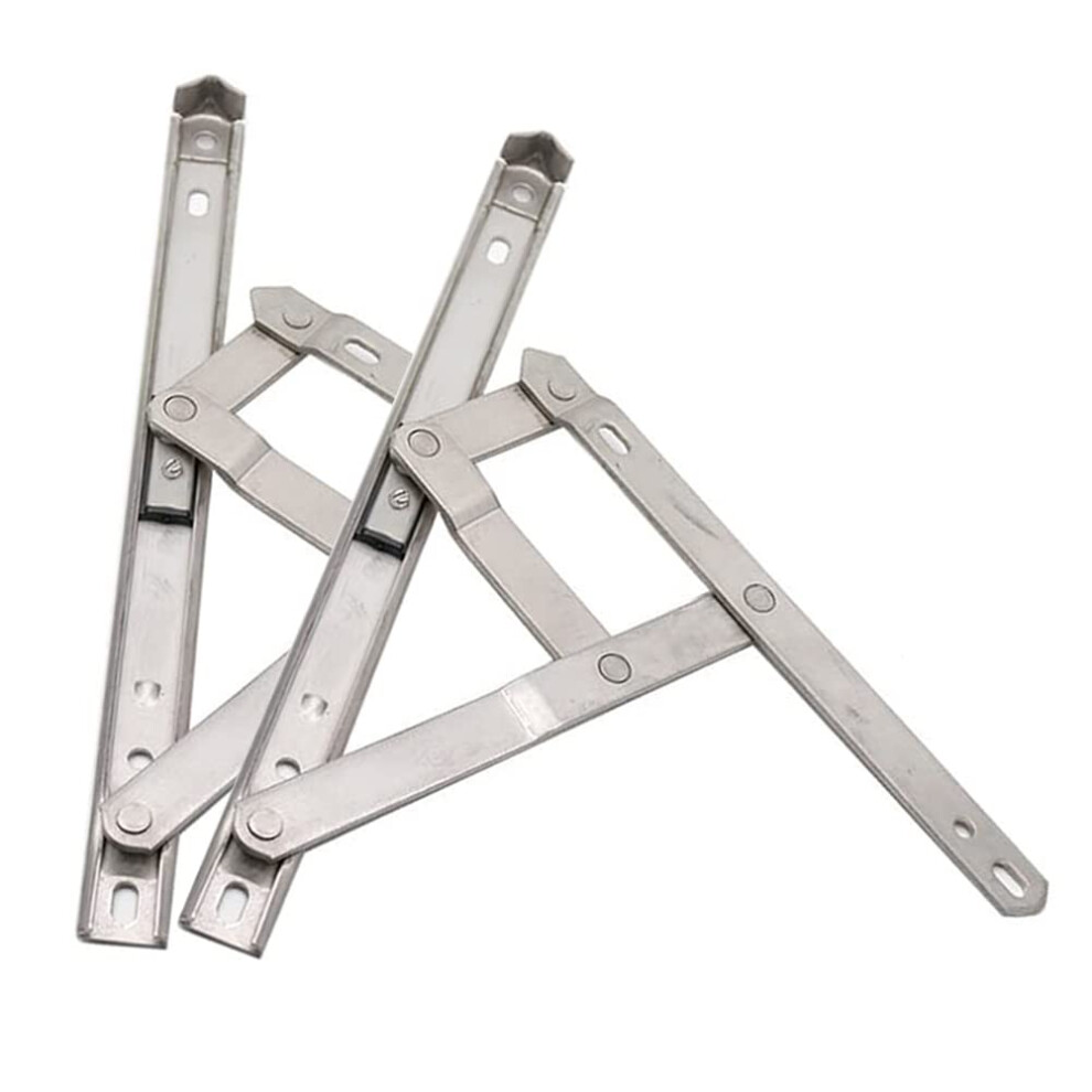 2 Pcs Stainless Steel Friction Stay Casement Window Hinges 10-Inch 6493810814822
