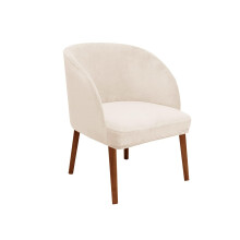 Velvet Curved Back Mid Century Modern Accent Round Back Armchair Wingback Chair Protector for Kitchen Living Room