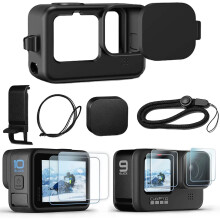 Accessories Kit for GoPro Hero 11 10 9 Black Silicone Sleeve Protective Case Hot