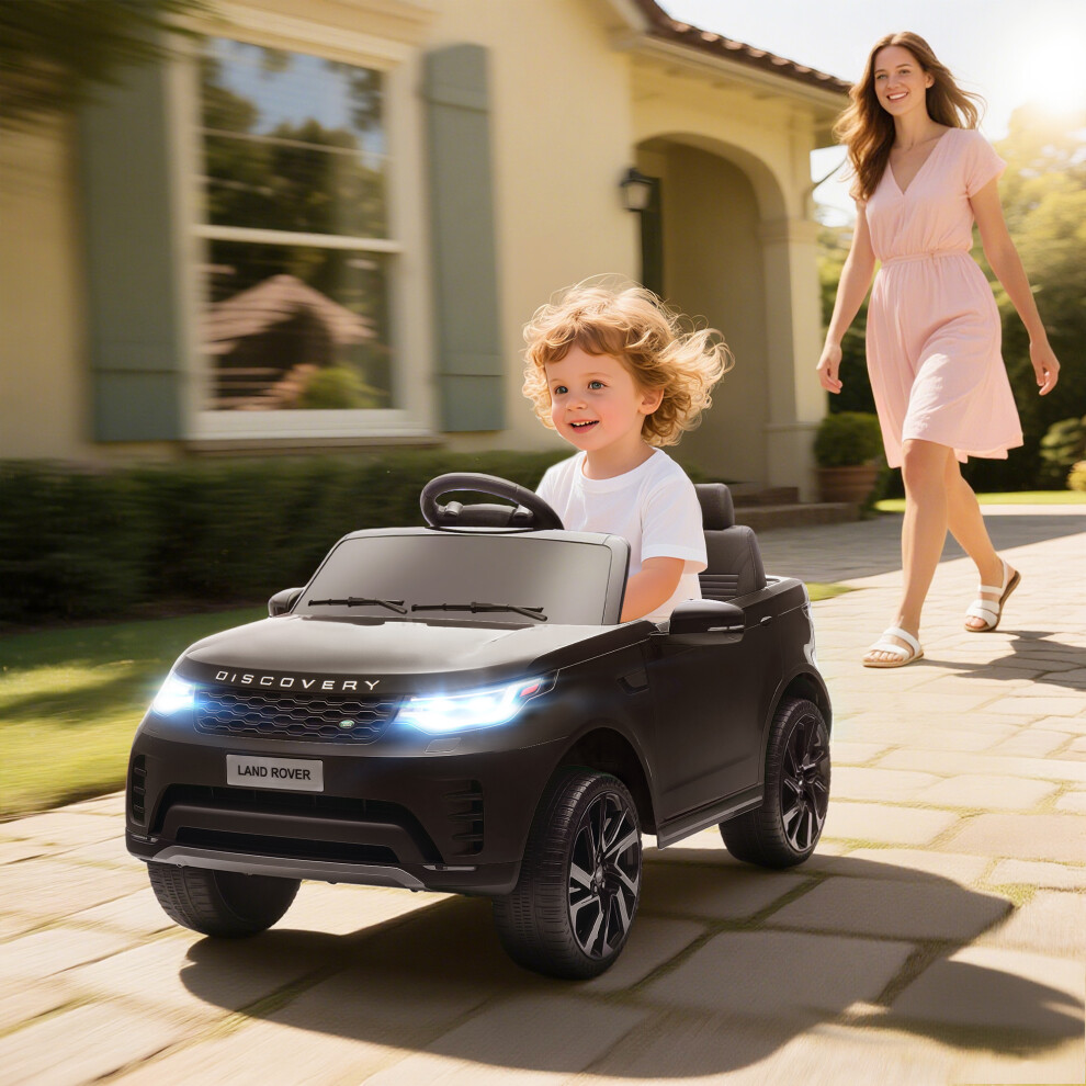 Aiyaplay (Black) Land Rover Discovery Licensed 12V Kids Electric Car W/ Remote