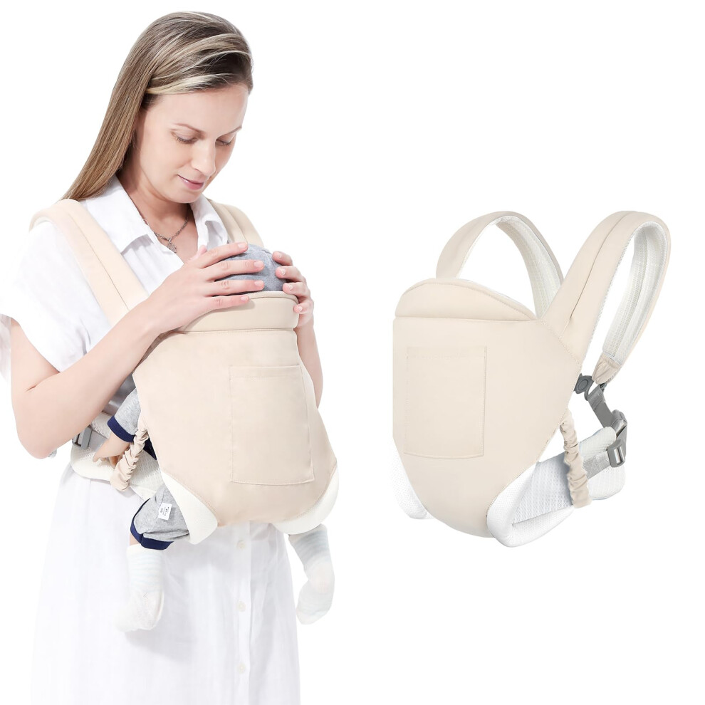 Adjustable Breathable Baby Sling Carrier for born to Toddler Infant Hip Seat 7-45 Lbs