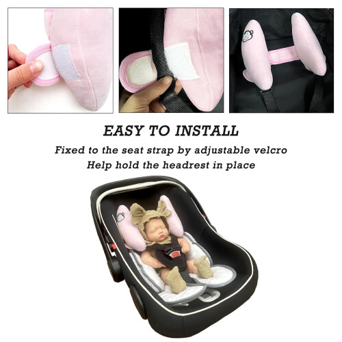 Adjustable Comfortable Head Neck Pillow for Car Seat Stroller 1