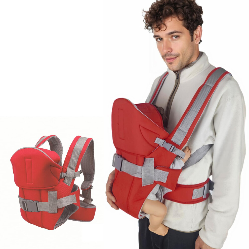 Ergonomic Breathable Baby Carrier for born to Toddler Adjustable and Easy-to-Use 7-40lbs