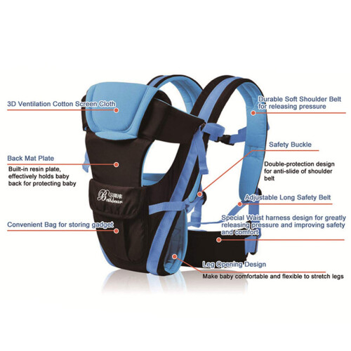 Adjustable 4 Positions 3D Ergonomic born Baby Infant Carrier 1