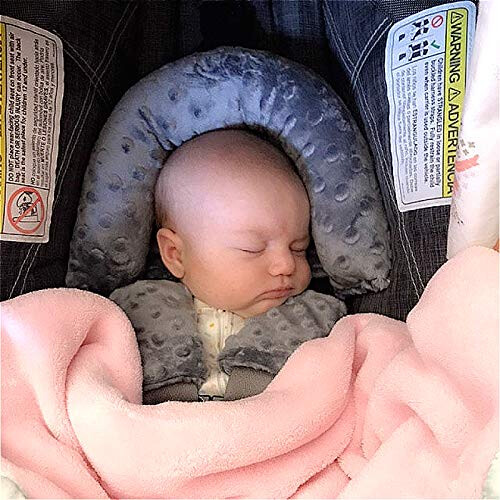 Baby Head Support and Strap Covers for Carseat Canopy Strollers and Carrier Bouncers 2