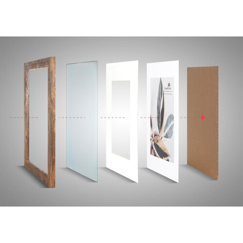 2 Set Brown Picture Frame for Wall Gallery Photo Frames 11x14 2