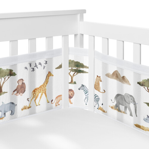Breathable Mesh Crib Liner for Baby