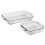 2 Pack Tempered Glass Cake Dish & Baking Dish Oven Safe Microwave Safe 3 Quart 1