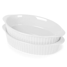 2 Set Small Oval Au Gratin Pans Baking Dish Set for Kitchen Home Small Size