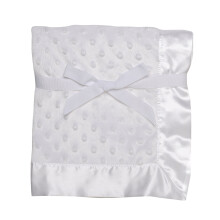 Textured Dot Satin Trim Blanket 30' x 40'