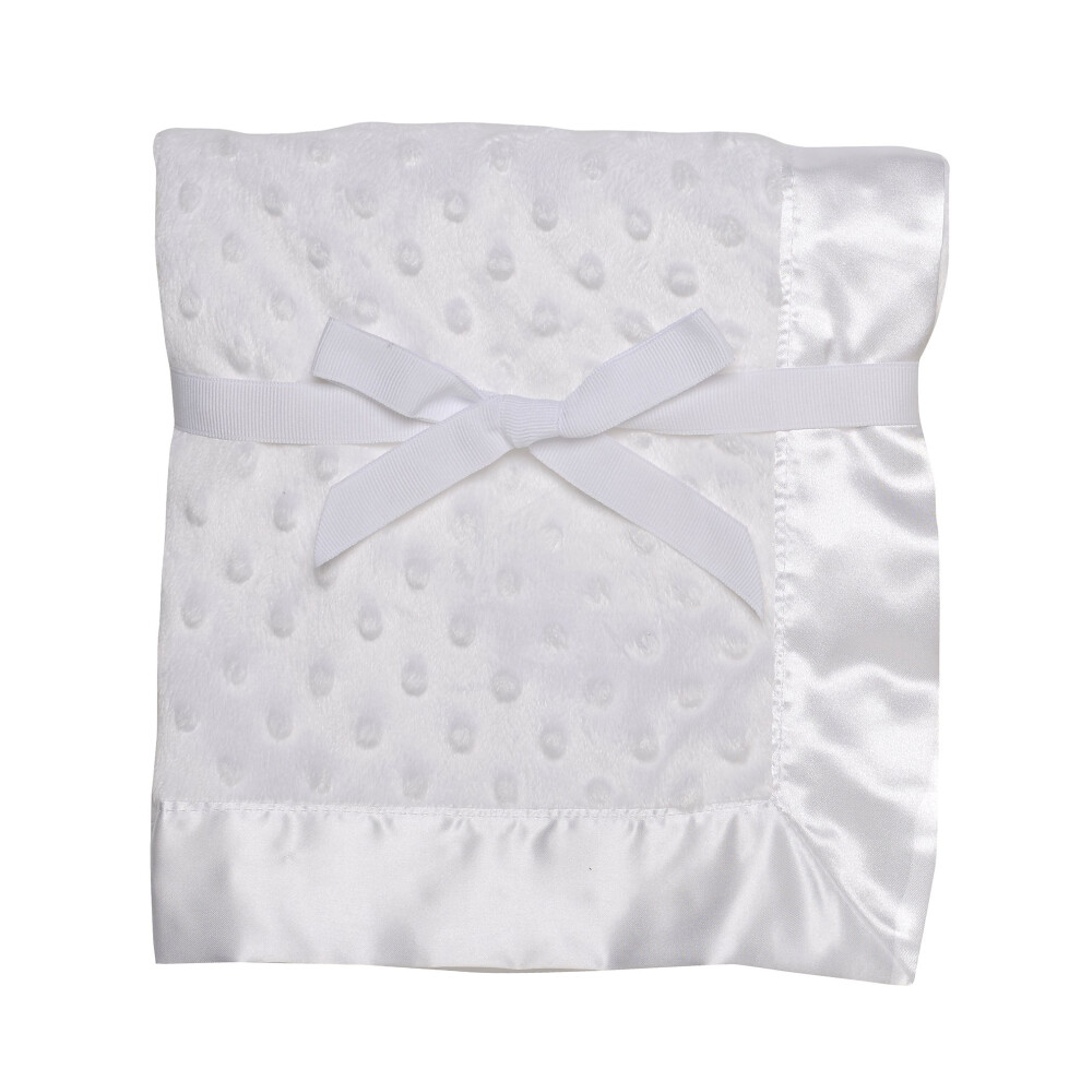 Textured Dot Satin Trim Blanket 30' x 40'