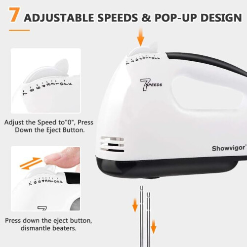Electric Handheld Handmixer for Kitchen Mixer and Whipping Mixing 1