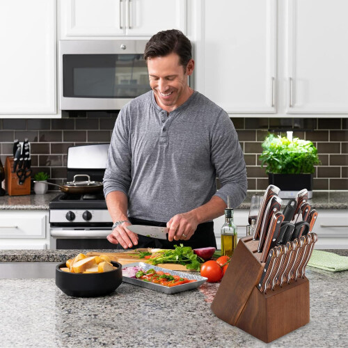 14-Piece Universal Knife Block for Kitchen Storage 2