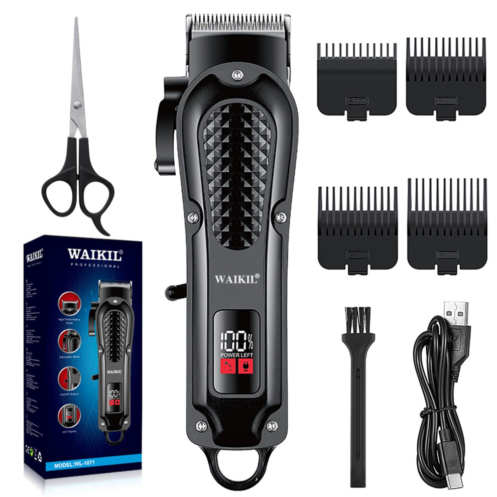 Professional Cordless Hair Clippers for Hair Cutting Kit and Rechargeable Haircut Machine for Family