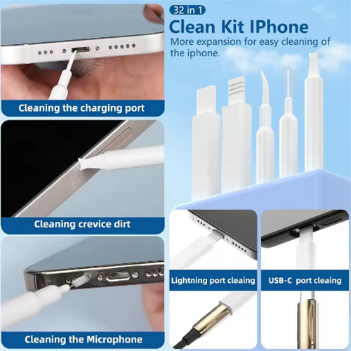 32-in-1 Multi-Functional Deep Cleaning Kit for iPhone Ports AirPods 1