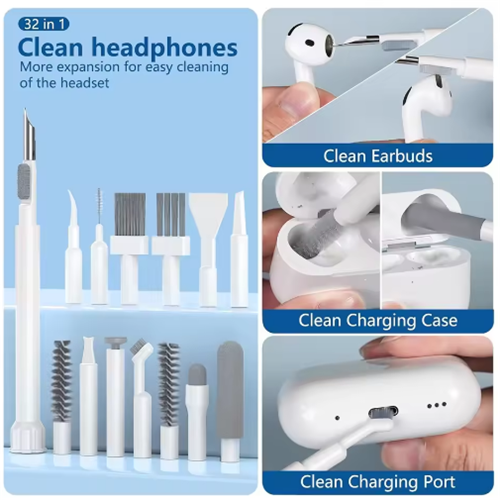 32-in-1 Multi-Functional Deep Cleaning Kit for iPhone Ports AirPods 2