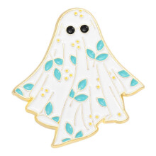 Cute Friends Pin Ghost Brooch Halloween Spooky Ghost Brooch Alloy Brooch Gift