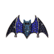 1PC Halloween Brooch Bat Shape Brooch Rhinestone Breastpin Brooch Halloween Accessories for Women Girls Ladies