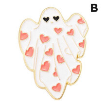 Fashion Halloween Ghost Brooch Pin Collar Badge Cartoon Corsage Brooch Gift