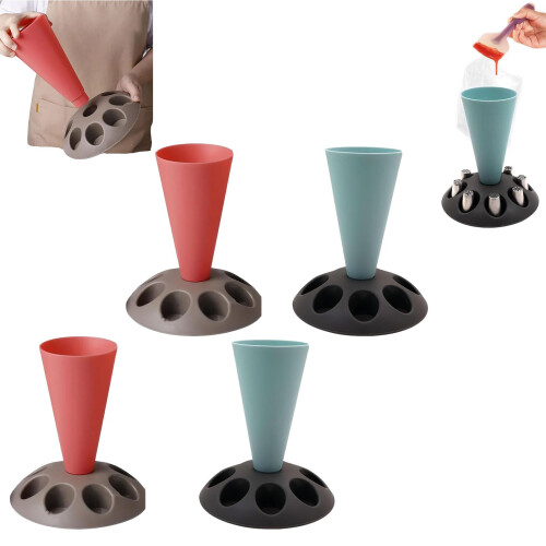 4 Pcs Piping Bag Stand for Filling Baking Accessories