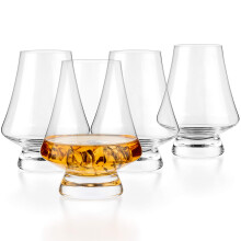4 Set Crystal Tasting Glass Snifter for Cognac Brandy Scotch 7-ounce/200ml