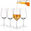 4 Set Large Handcrafted Lead-Free Crystal Glasses for Drinks 10oz/300ml 4