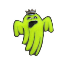 Halloween Decorative Brooch Alloy Ghost Shape Brooch Costume Accessories Halloween Party 2.2 x 2.3 x 1cm 6Pcs/Set