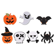 Halloween Brooches Set Of 7Pcs Glowing Decorative Pin-Style Design For Parties And Events With