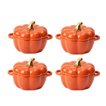 4 Set Ceramic Ramek for Baking and Casserole Dish 14 Oz
