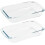 2 Pack Tempered Glass Oblong Baking Dishes Bakeware Cookware 1-Quart Size 2
