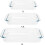 2 Pack Tempered Glass Oblong Baking Dishes Bakeware Cookware 1-Quart Size 4