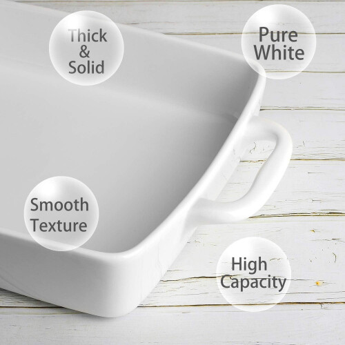Rectangular Baking Pan for Cake Lasagna 3.6 Quart 1