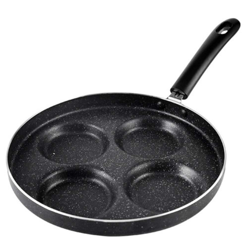 Mini Nonstick Four-Hole Fried Pan for Pancakes Breakfast Omelette