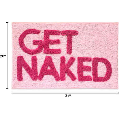 Pink Hot Pink Bath Mat Bathroom Rug 31' x 20' 1
