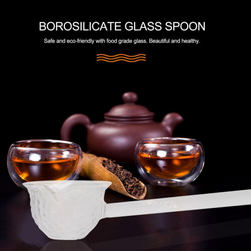 Glass Spoon Punch Ladle for Kitchen and Lab Use 2