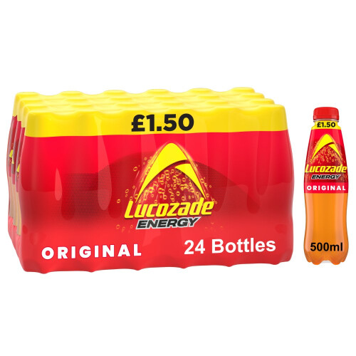 Lucozade Lucozade Energy Drink Original 500ml (Pack of 24) 1