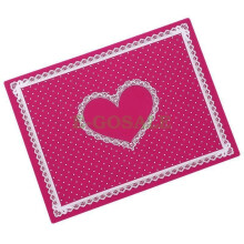 (1PC Rose Red Nail Cushion Table Manicure Salon) Nail Art Silicone Mat Lace Dot Pattern Nail Art Table Mat Silicone Pad Hot