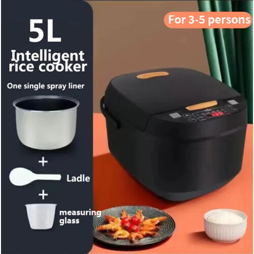 5L Rice Cooker Intelligent Heating Fast Cooking High-fire Appoin