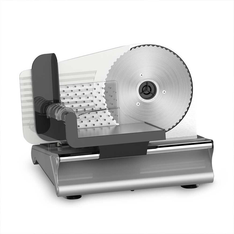 Electric Food Slicer Machine, Adjustable Stainless Steel for Bread, Meat, Cheese, Fruits & Veggies - Safe & Easy to Clean